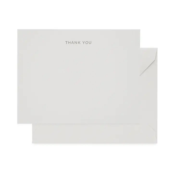 Grey Thank You Card - Boxed Set