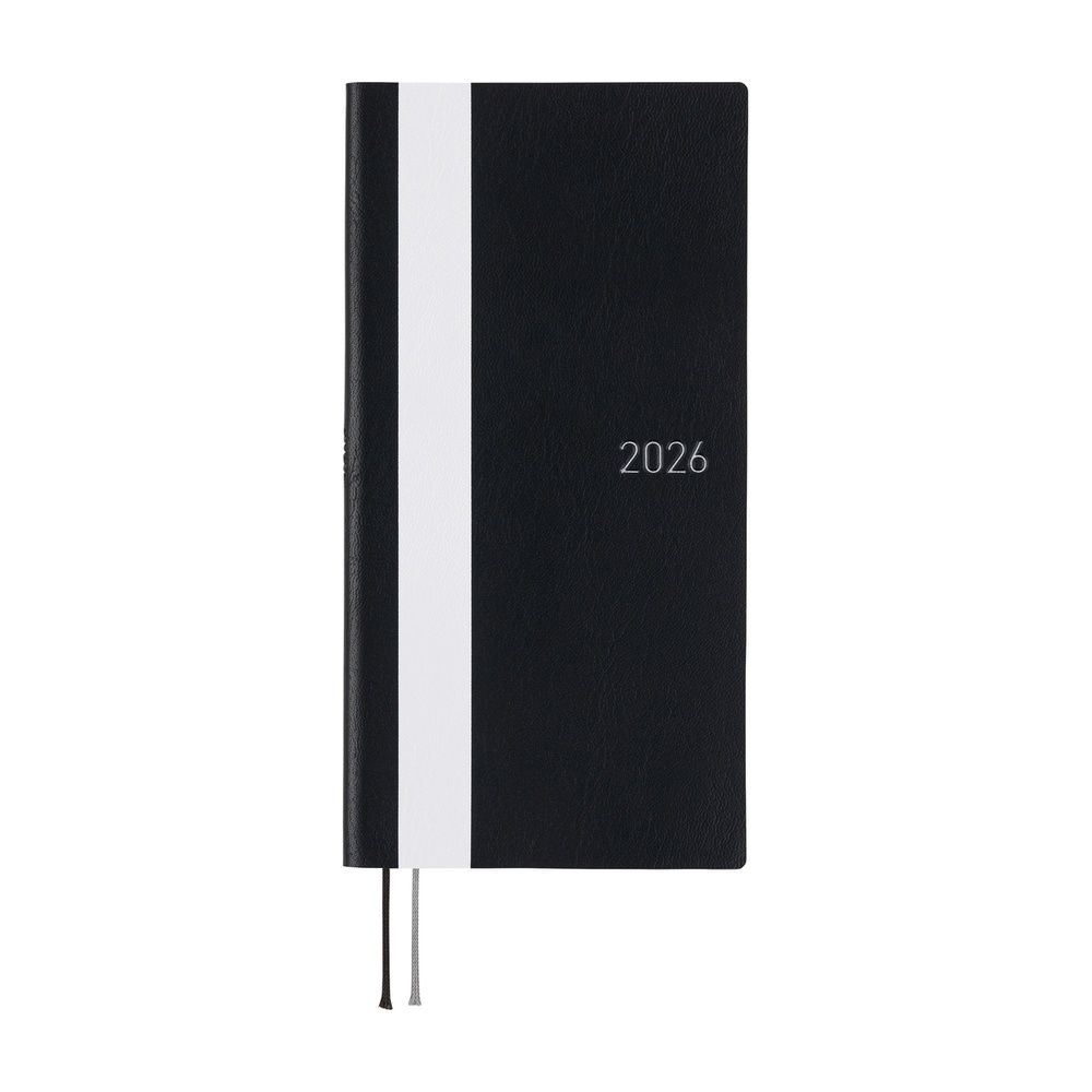 Hobonichi Techo Weeks - White Line: Black