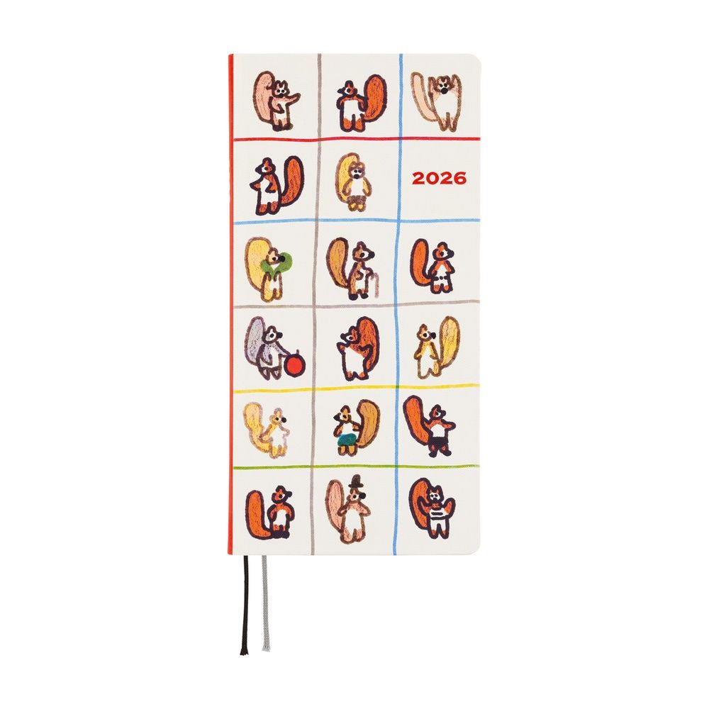 Hobonichi Weeks - 100%ORANGE: Squirrel’s Moving Day (order Aug 31st 7 pm PT)
