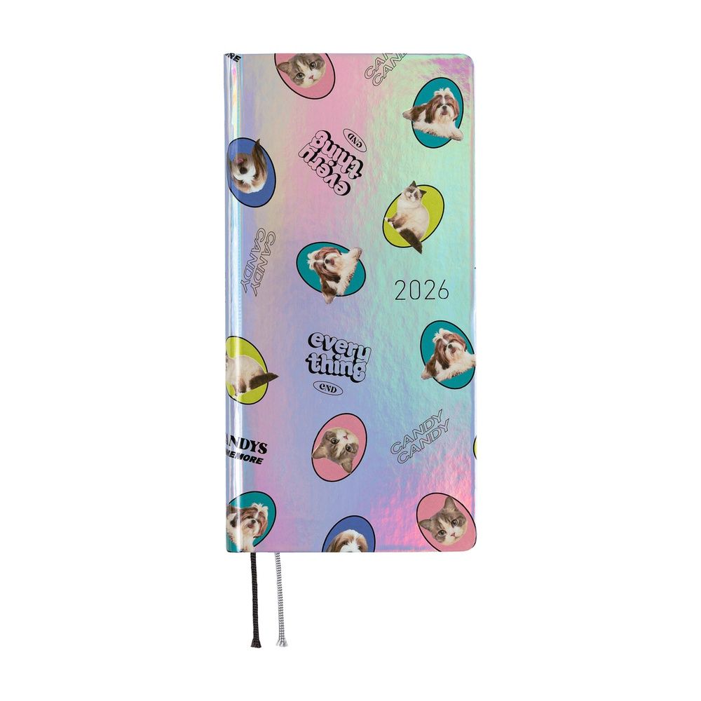 Hobonichi Weeks - Candy Stripper: Random Dog &amp; Cat (Aurora) (order Aug 31st 7 pm PT)