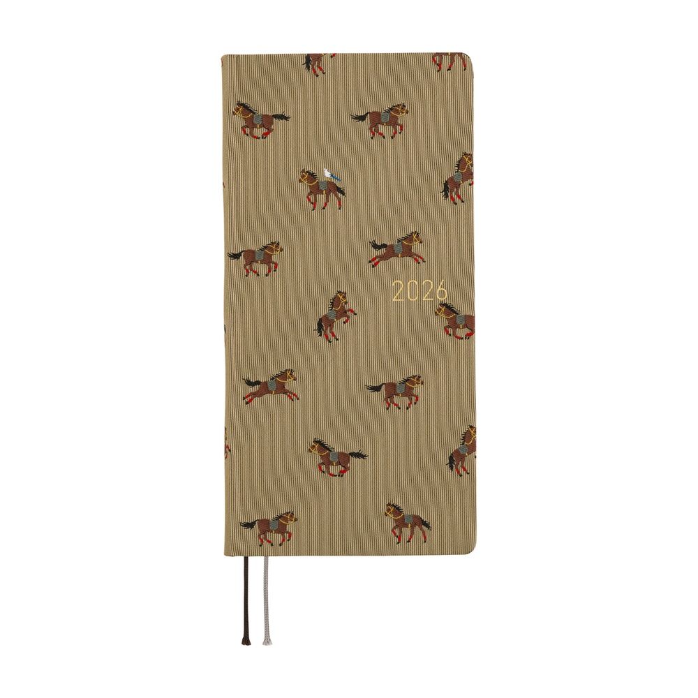 Hobonichi Weeks MEGA - Bow &amp; Tie: Galloping Horses (order Aug 31st 7 pm PT)