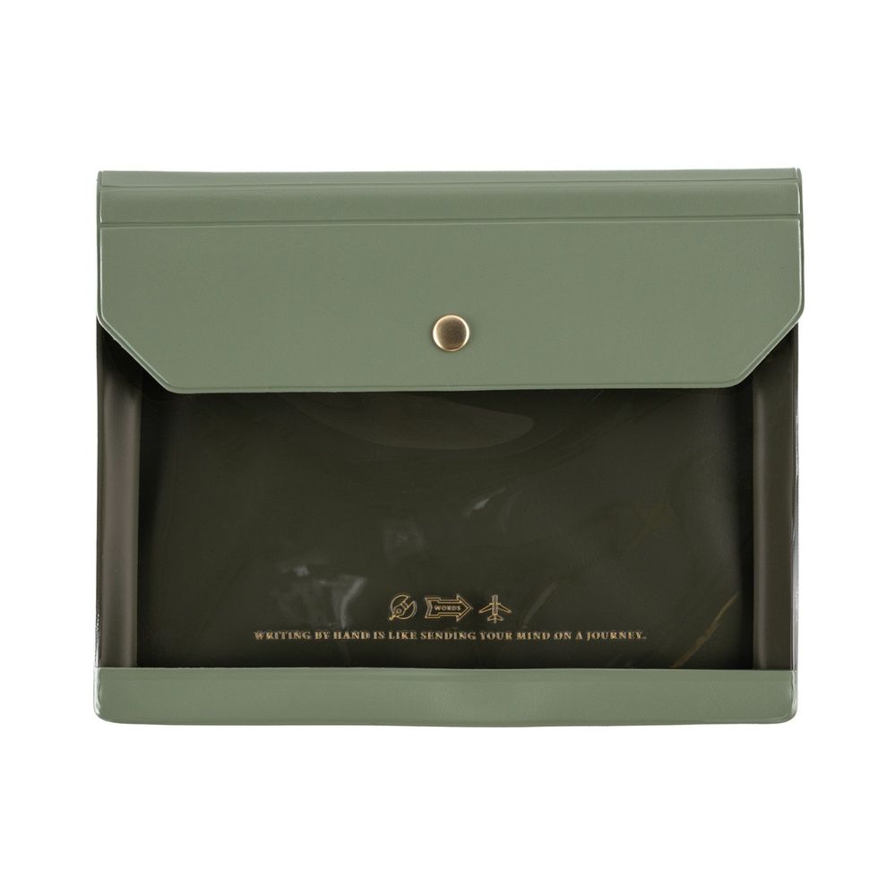 Hobonichi Alettone: Document Case for A6 Size (Olive) (order Aug 31st 7 pm PT)