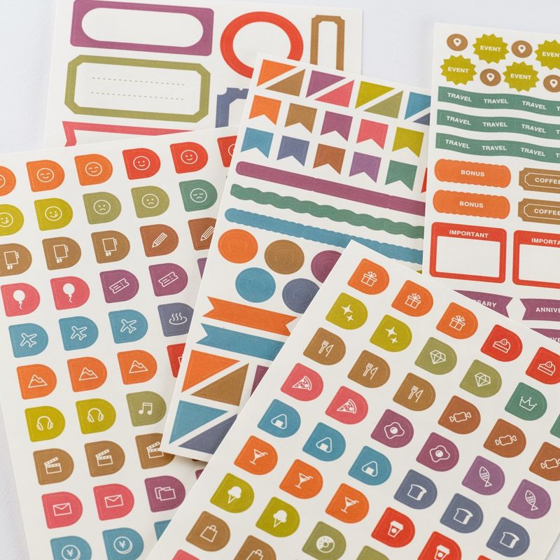 Hobonichi TSUKI no IRO: Sticker Set