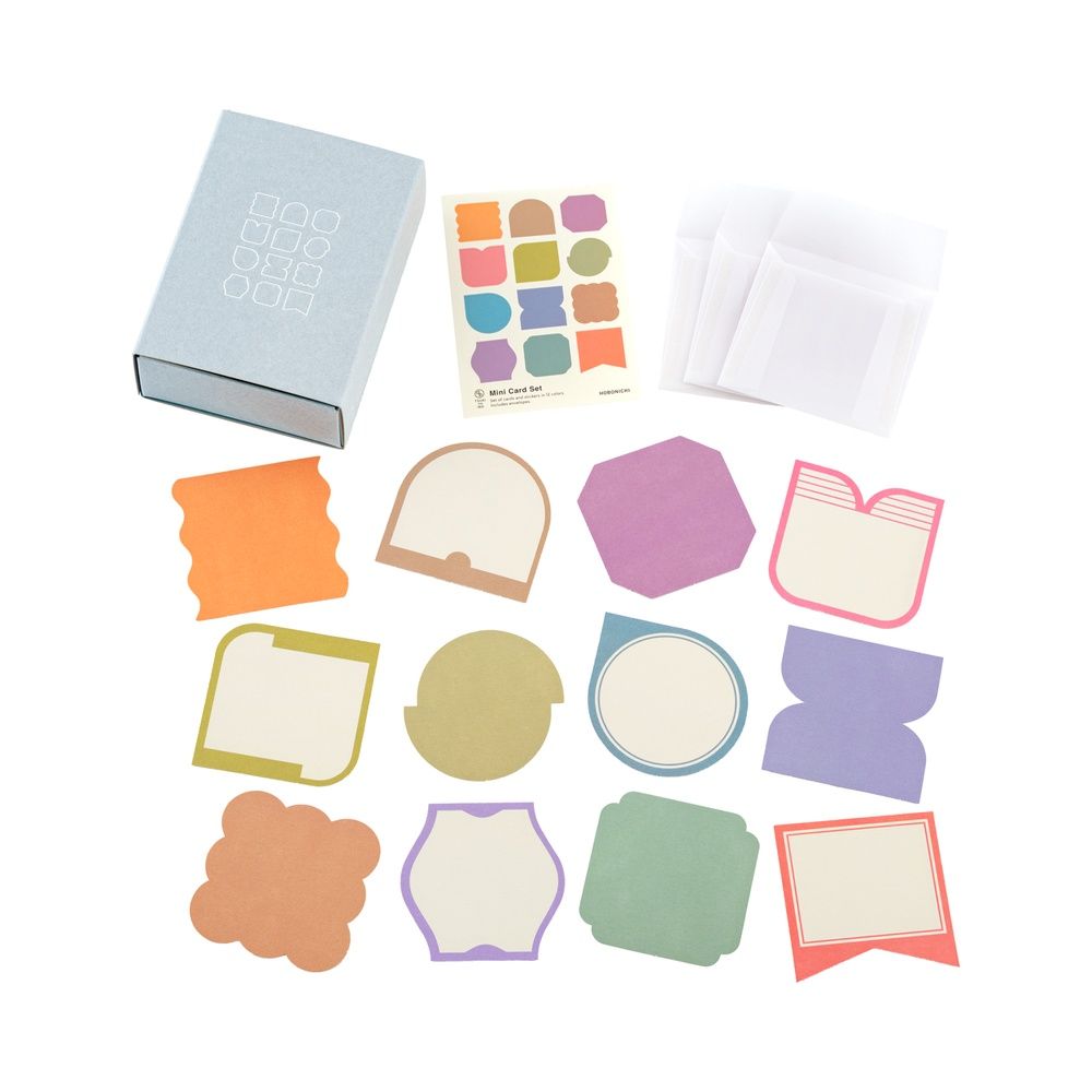 Hobonichi TSUKI no IRO: Mini Card Set (order Aug 31st 7 pm PT)