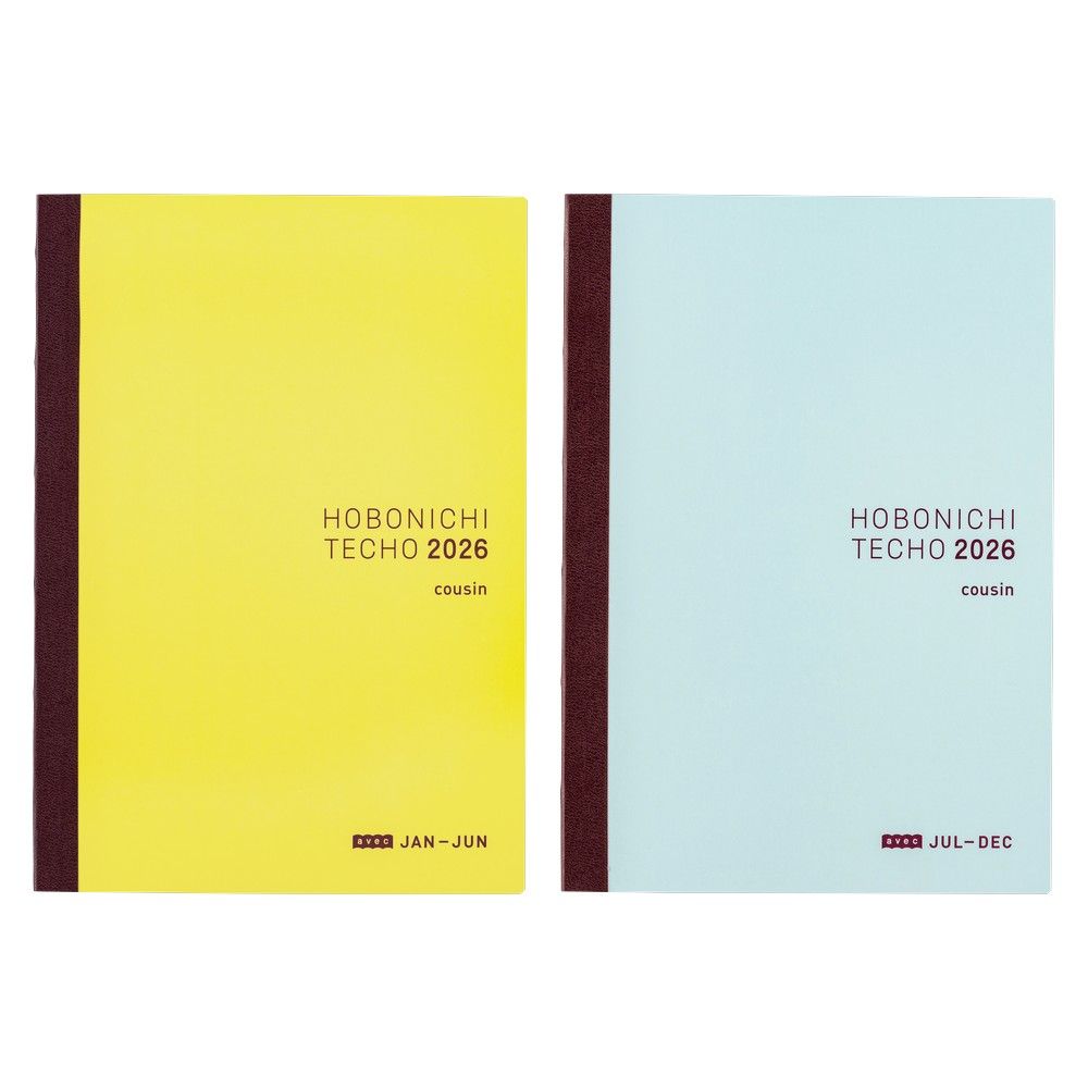 Hobonichi A5 Cousin Book AVEC [JPN] 2026 (order Aug 31st 7 pm PT)