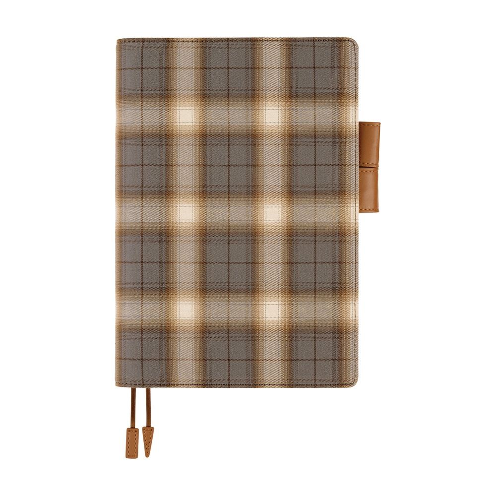 Hobonichi Book &amp; Cover - Shirt Fabric: Foggy Plaid - A5 (order Aug 31st 7 pm PT)
