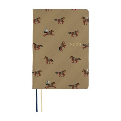 Hobonichi A6 HON 2026 - Bow &amp; Tie: Galloping Horses