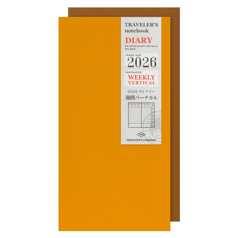 TRAVELER&#39;S notebook Diary 2026 Refill Weekly Vertical
