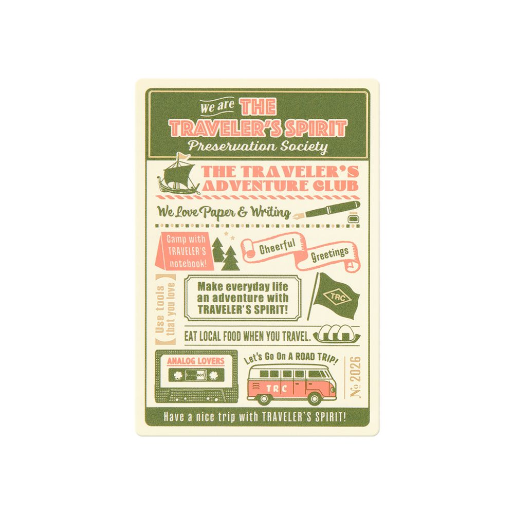 TRAVELER&#39;S notebook Diary 2026 Passport Plastic Sheet