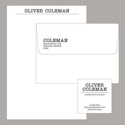 Typewriter Business Card