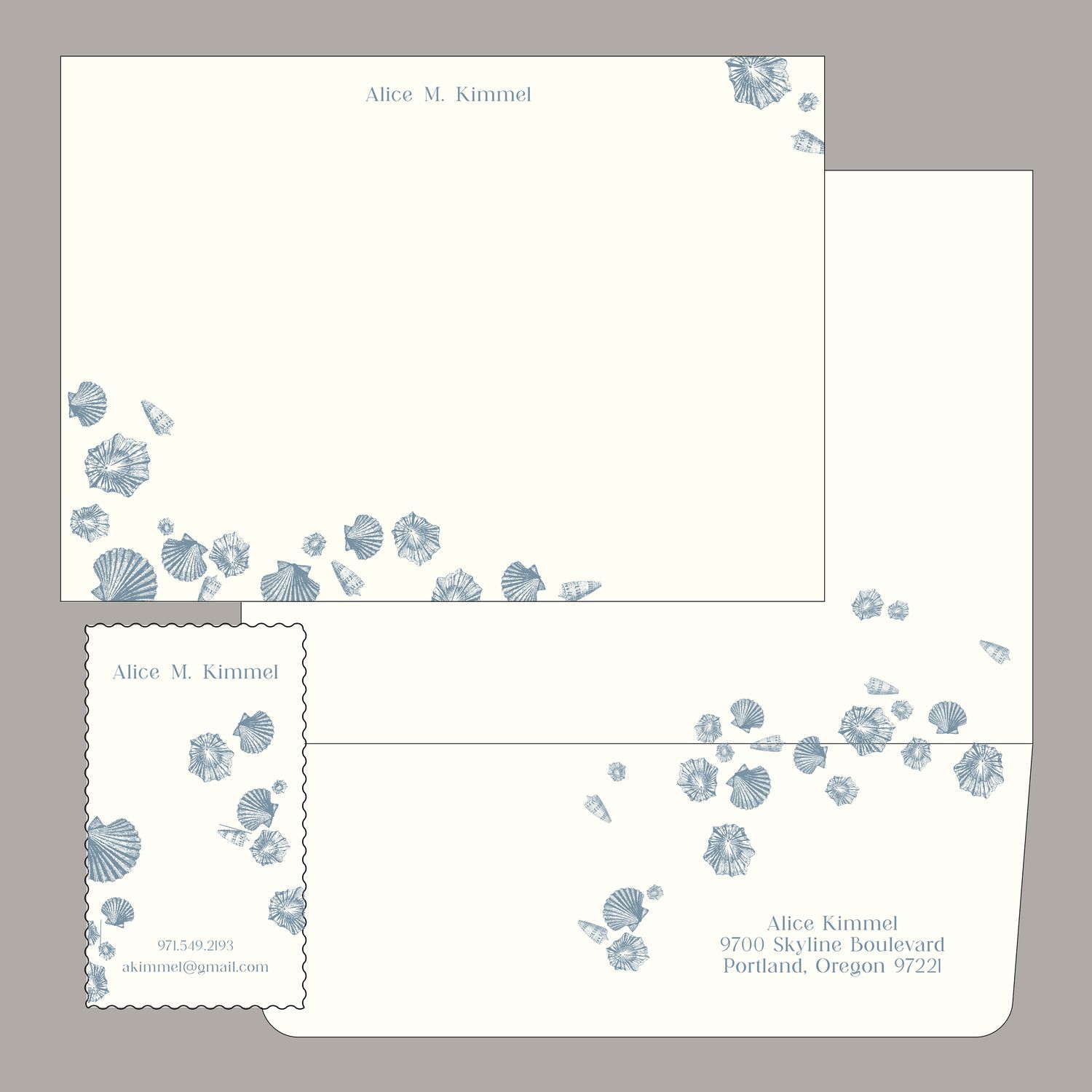 Gathered Shells Business Card