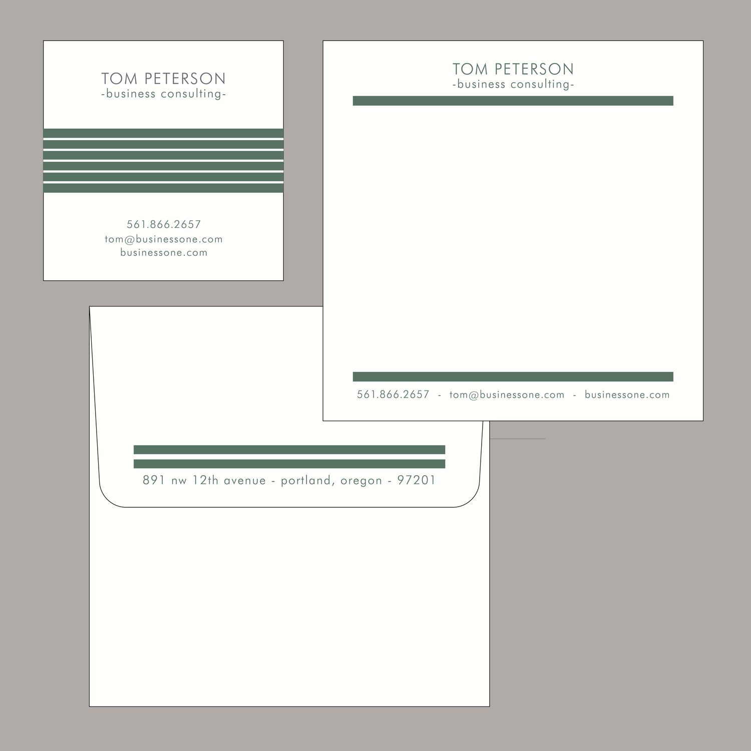 Stacked Business Card