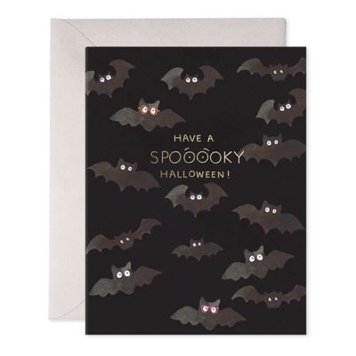 Spooky Bats Halloween Card