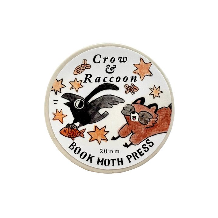 Raccoons and Crows Washi Tape