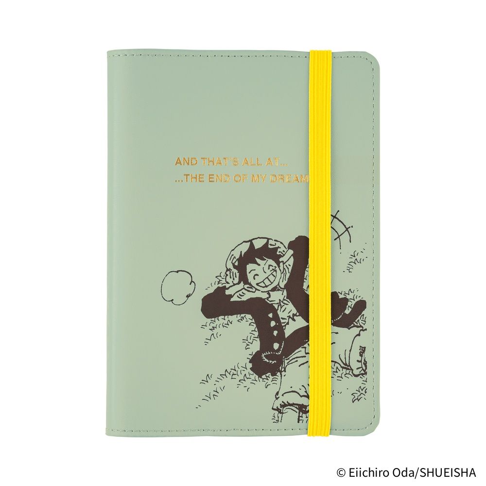 Hobonichi A6 Book &amp; Cover - English - ONE PIECE magazine: End of Luffy’s Dream (Mint Green)
