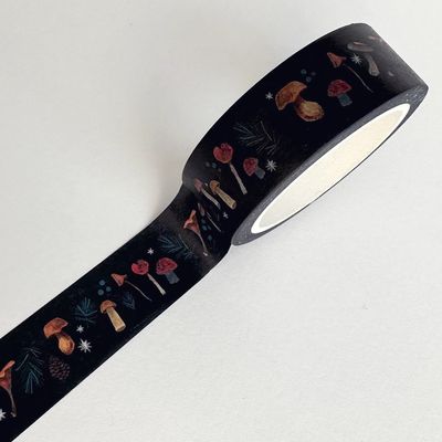 Mushrooms in Autumn Washi Tape