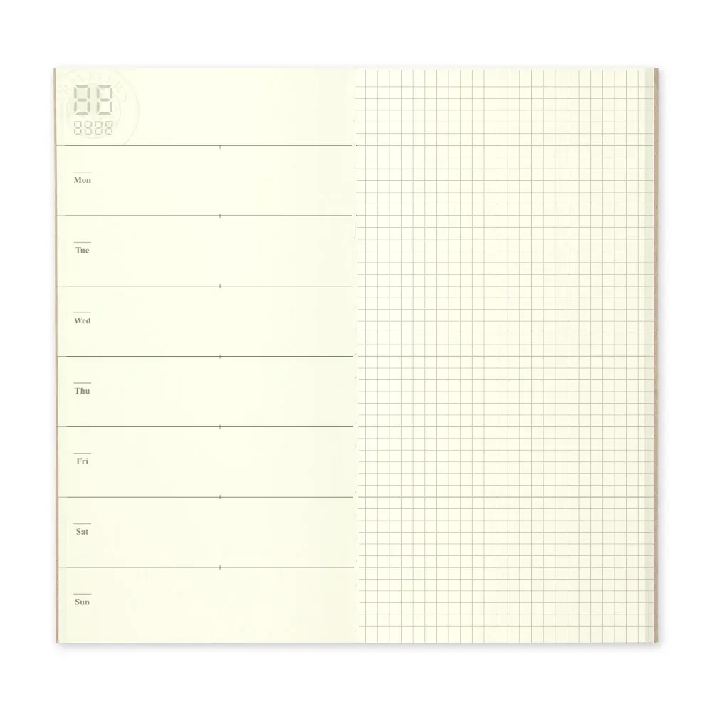 TRAVELER’S COMPANY – Refill 019 – Free Diary (Weekly + Memo, Regular Size)
