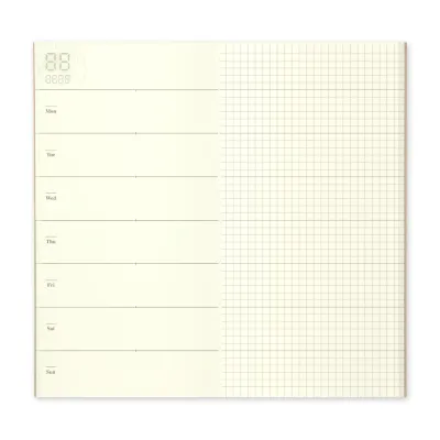 TRAVELER’S COMPANY – Refill 019 – Free Diary (Weekly + Memo, Regular Size)
