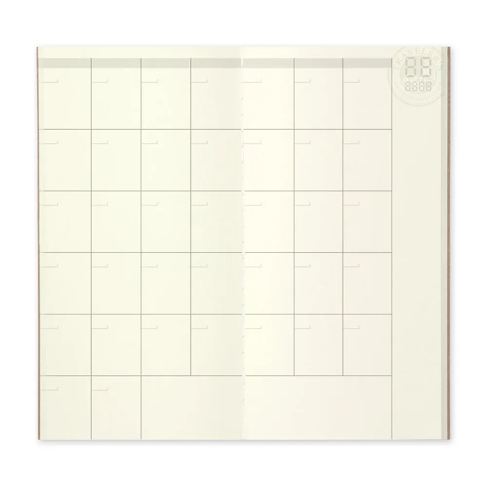 TRAVELER’S COMPANY – Refill 017 – Free Diary (Monthly, Regular Size)