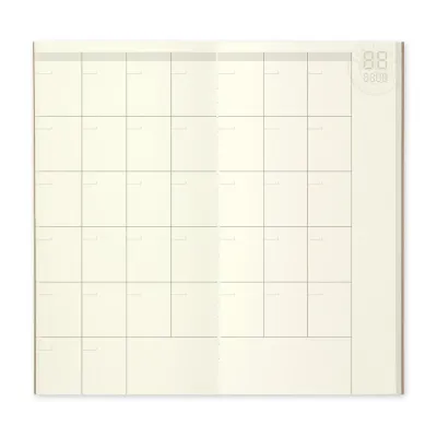 TRAVELER’S COMPANY – Refill 017 – Free Diary (Monthly, Regular Size)