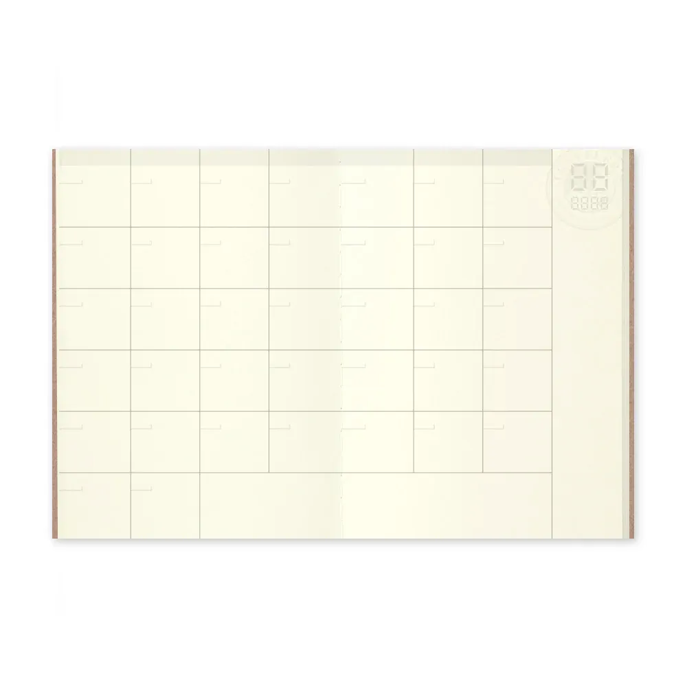TRAVELER’S COMPANY – Refill 006 – Free Diary (Monthly, Passport Size)