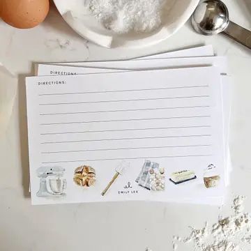 Emily Lex - Baking Recipe Cards