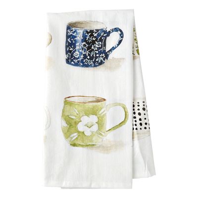 Emily Lex Tea Towel - Mugs