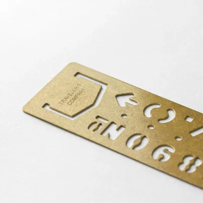 TRAVELER’S COMPANY – Brass Template Bookmark – Numbers
