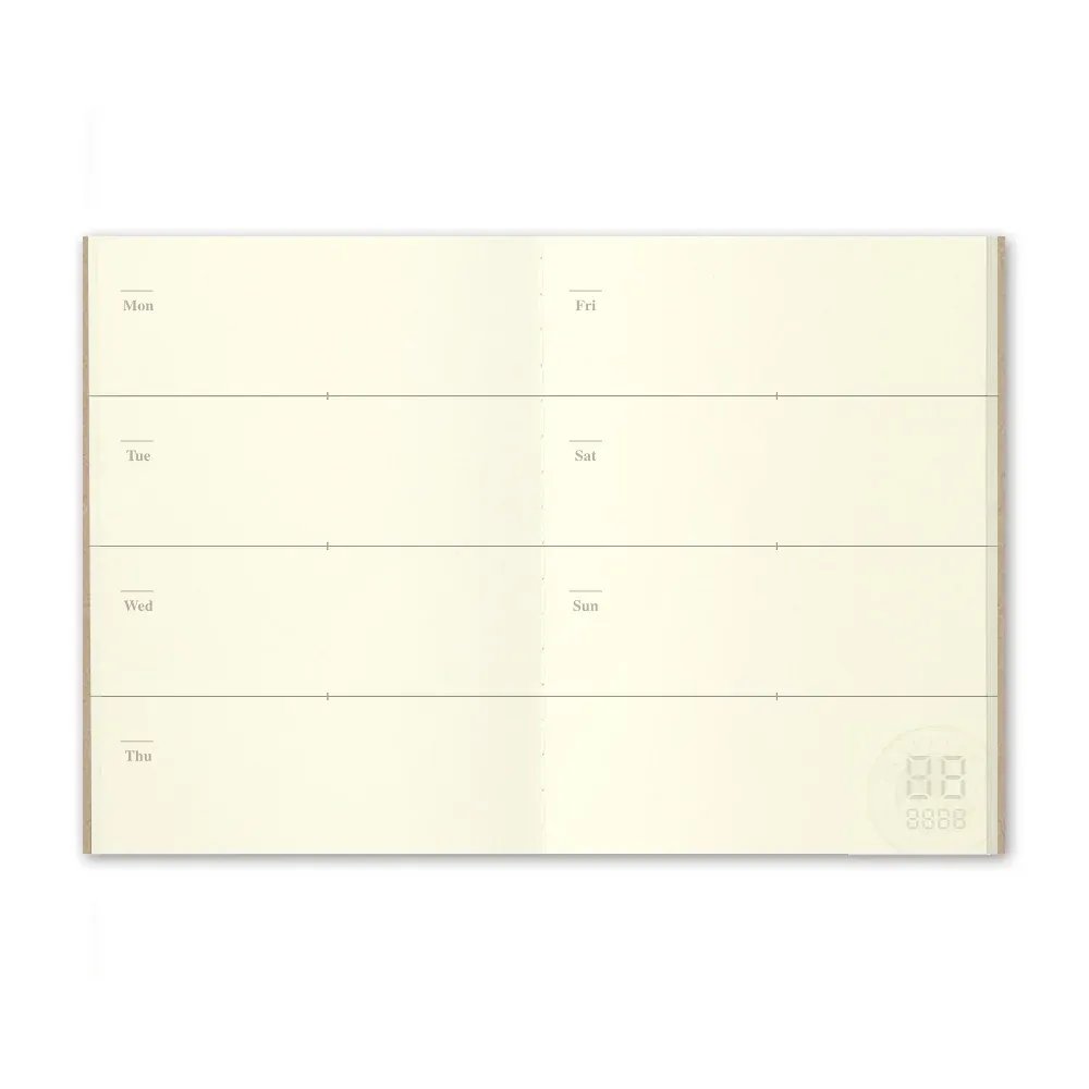TRAVELER’S COMPANY – Refill 007 – Free Diary (Weekly, Passport Size)