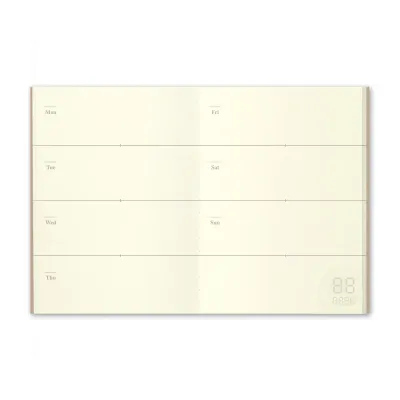 TRAVELER’S COMPANY – Refill 007 – Free Diary (Weekly, Passport Size)