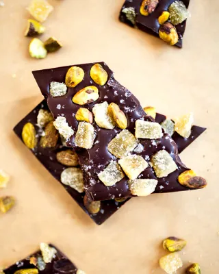 Wildwood Chocolate Bar - Ginger Pistachio