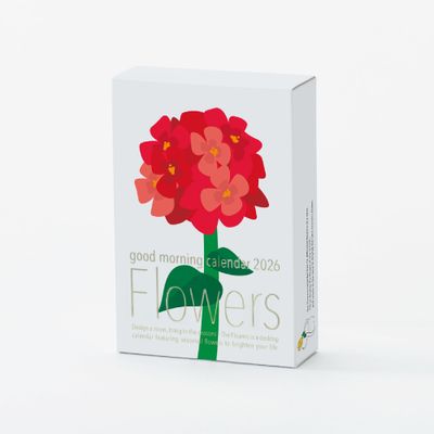 Good Morning Inc. 2026 Desktop Pop Up Calendar - Flowers