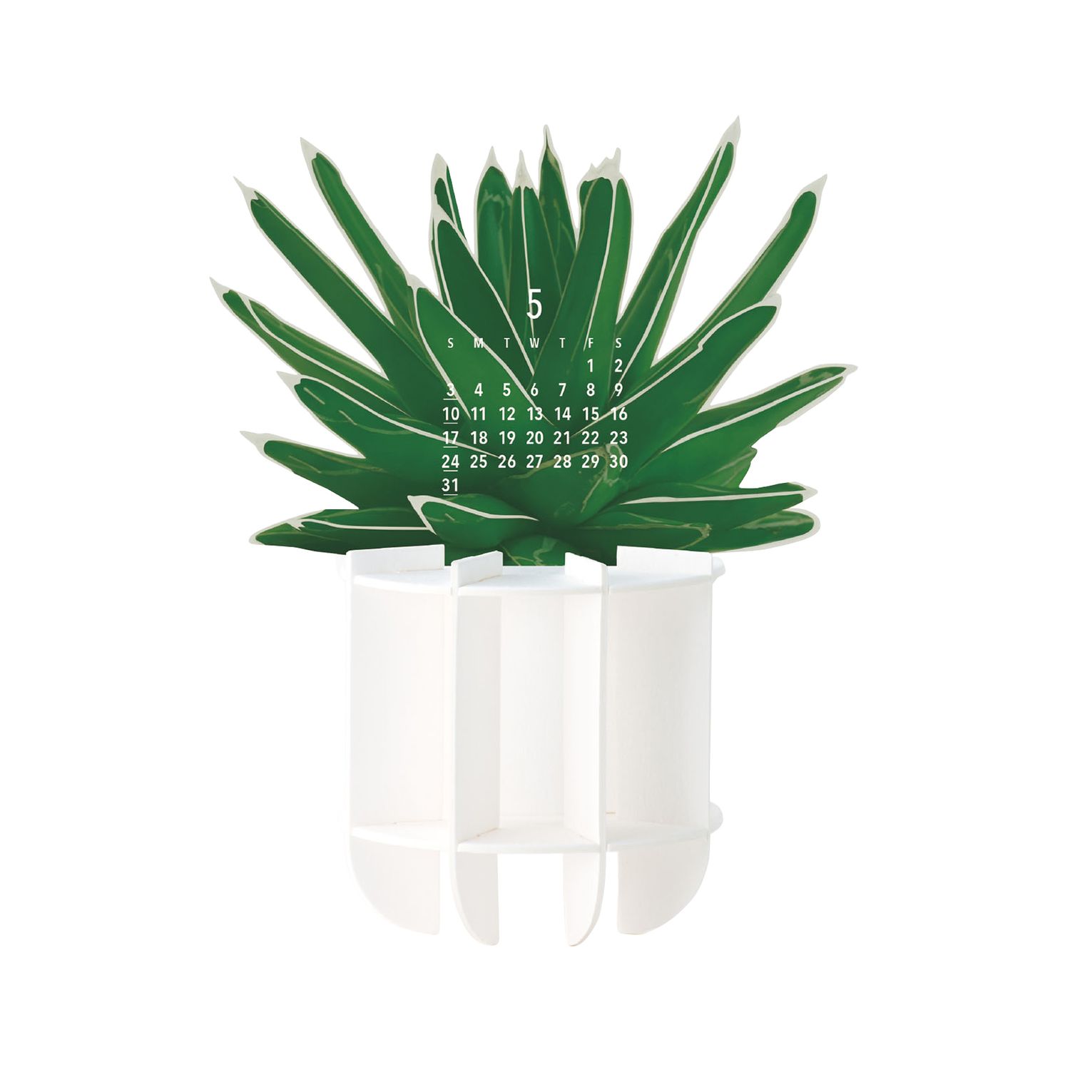 Good Morning Inc. 2026 Desktop Pop Up Calendar - Green
