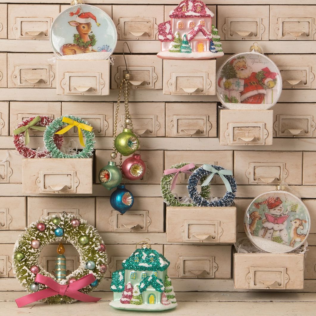 Brights Candle and Wreath Ornament