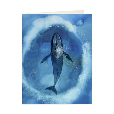 Whale Peace on Earth Card