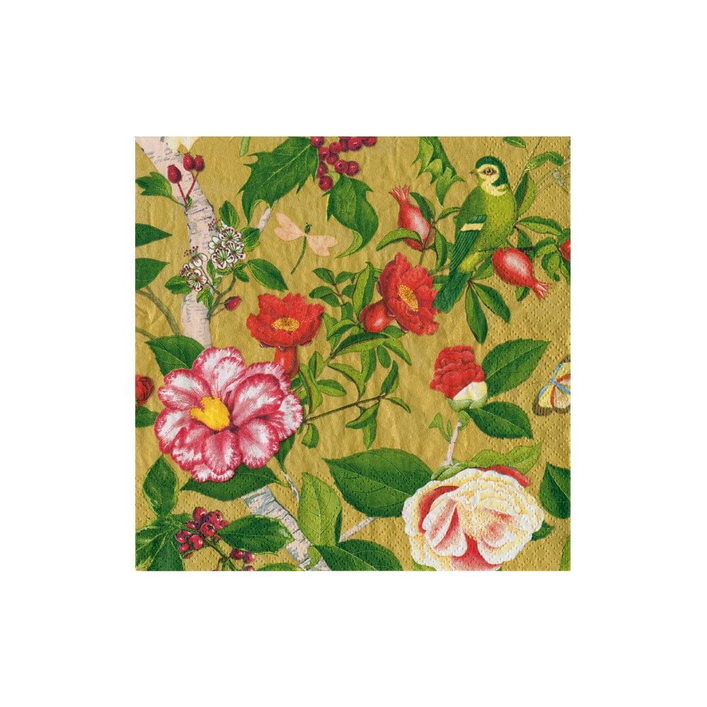Caspari - Christmas Chinoiserie Cocktail Napkins