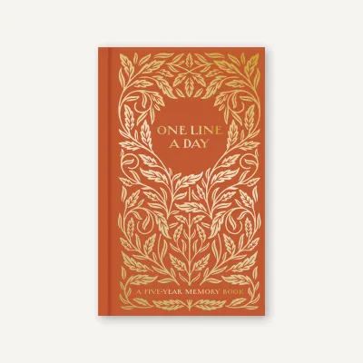 One Line a Day Five-Year Memory Book - Gilded