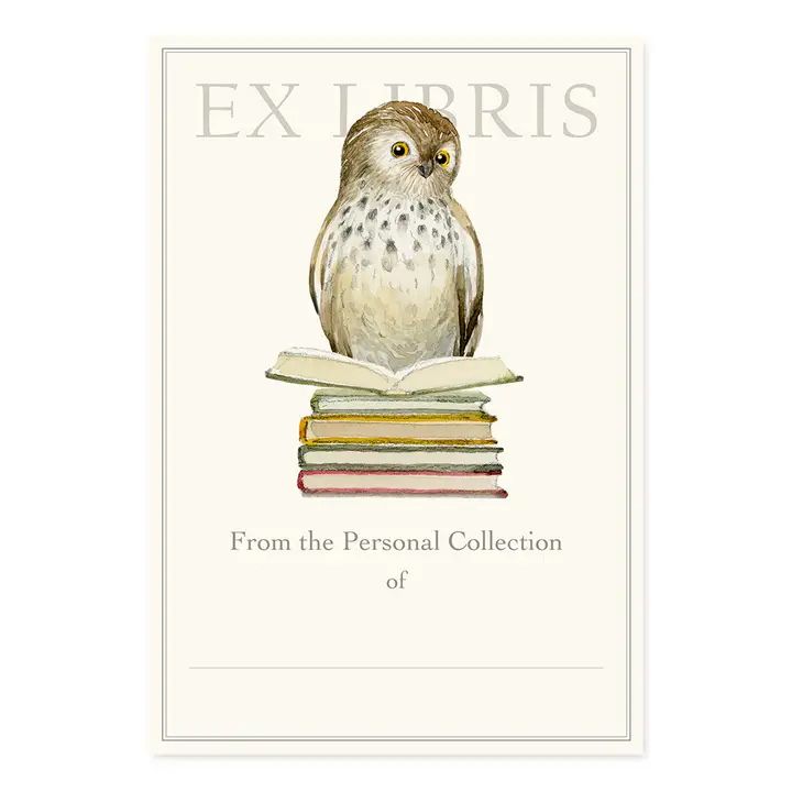 Wise Reader Large Bookplates - Set of 5