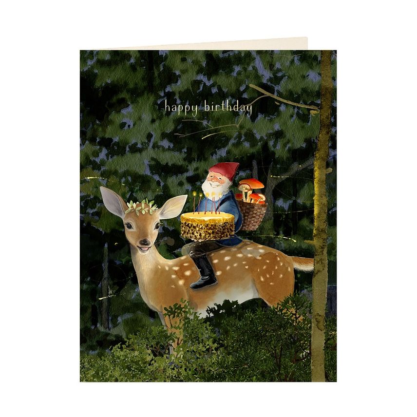 Gnome Magic Birthday Card