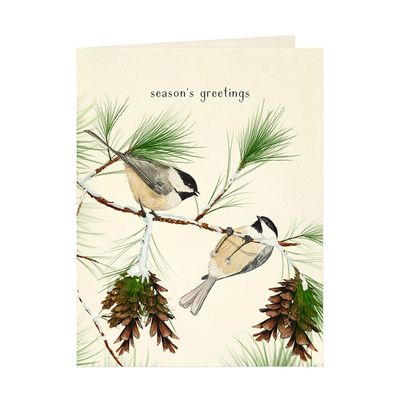 Chickadees Holiday Card