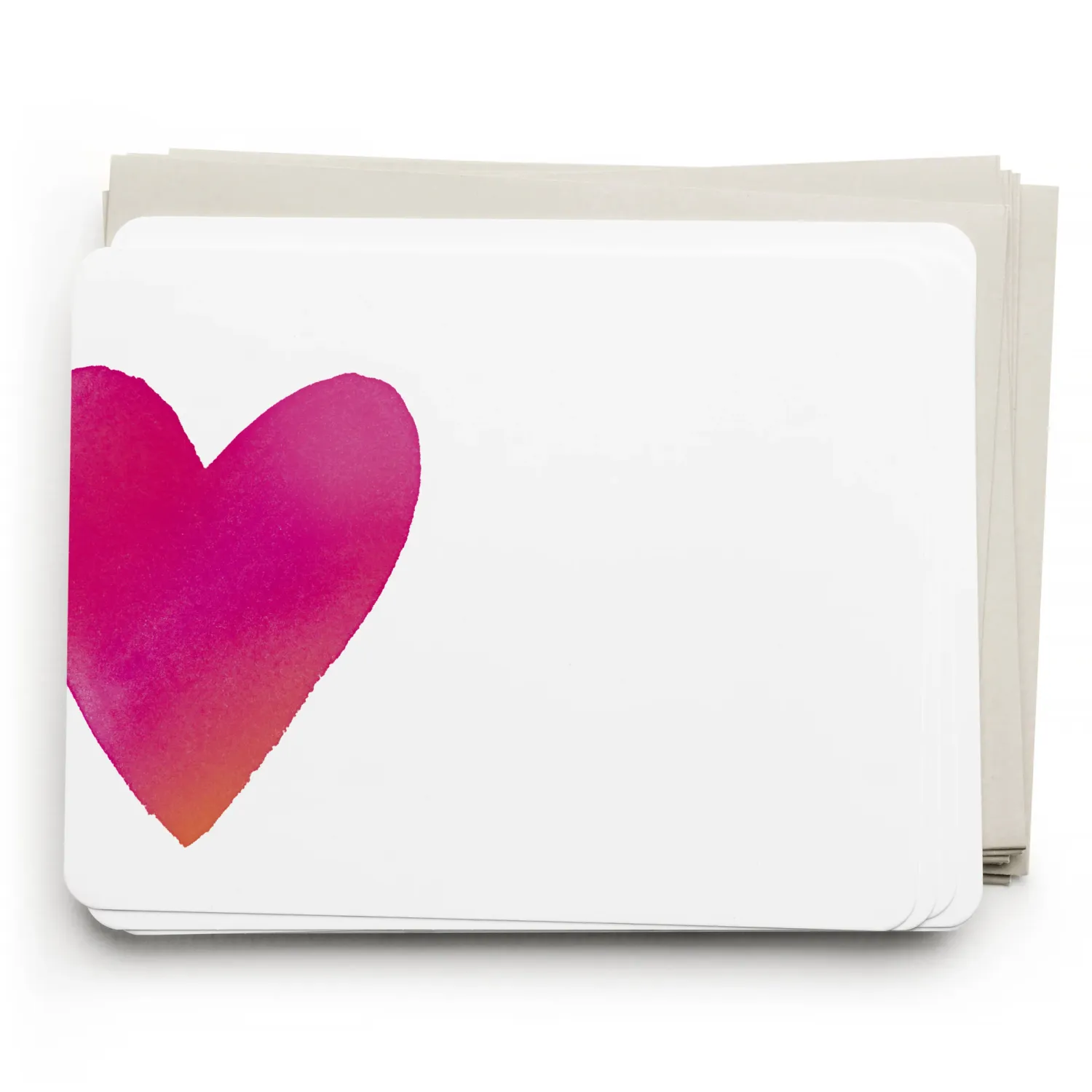 E. Frances Paper - Big Heart Flat Notes - Set of 8