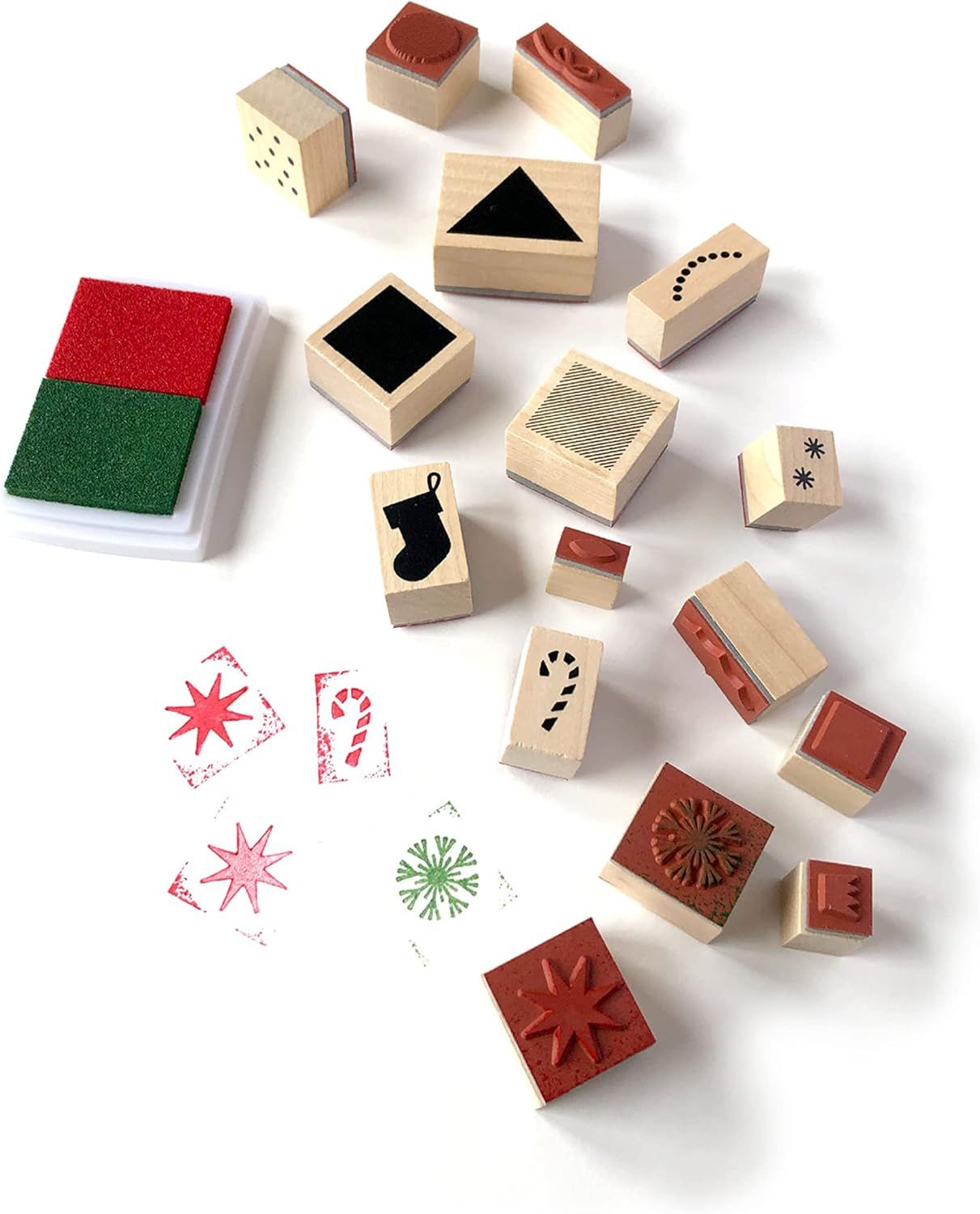 Jingle Stamps - 22 Stamps &amp; 2 Ink Pads