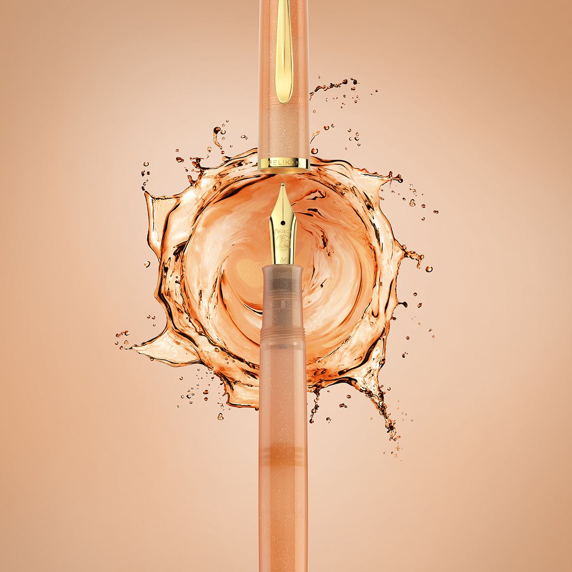 Pelikan Souveran M200 Fountain Pen Apricot Achat