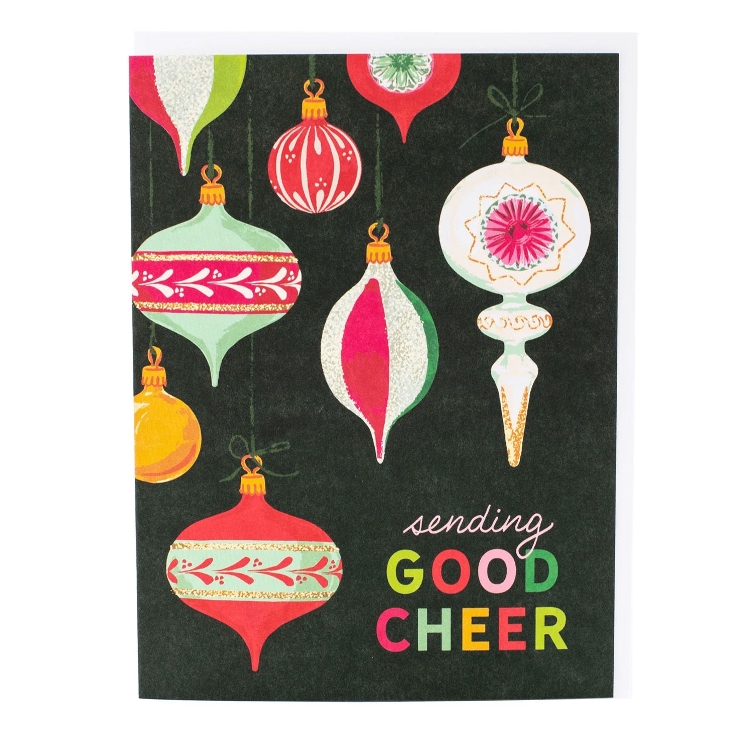Vintage Ornaments Christmas Card