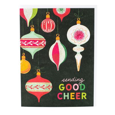 Vintage Ornaments Christmas Card