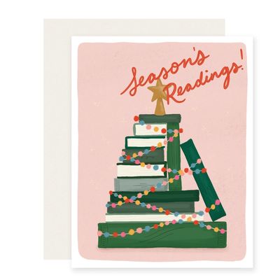Book Tree Holiday Card