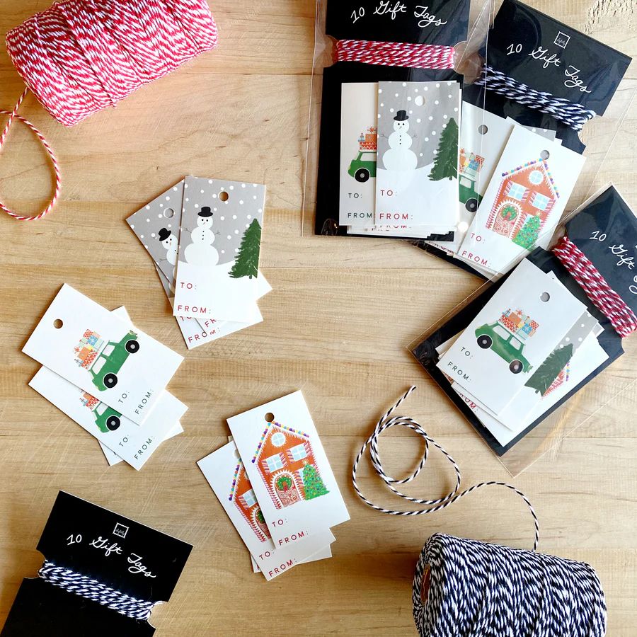 Holiday Gift Tags Set of 10