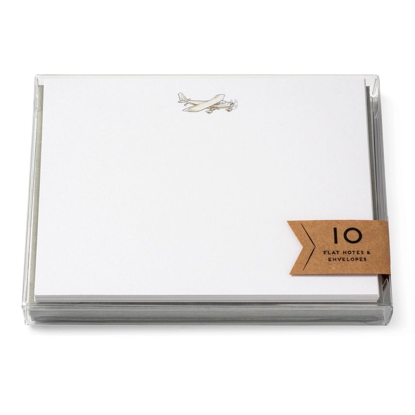 Airplane Flat Notes - Box of 10