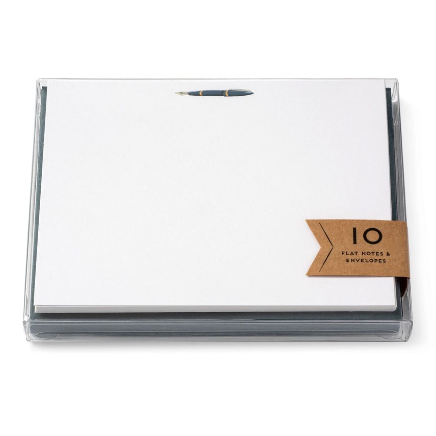Fountain Pen Flat Notes - Box of 10