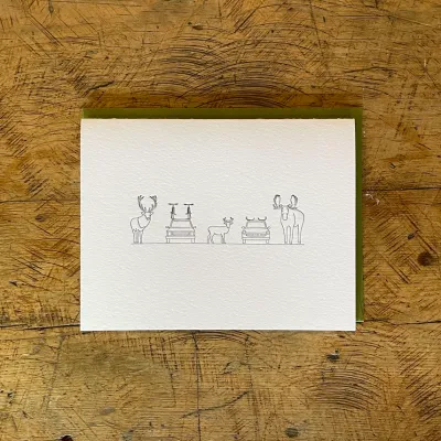 Antlers Holiday Card